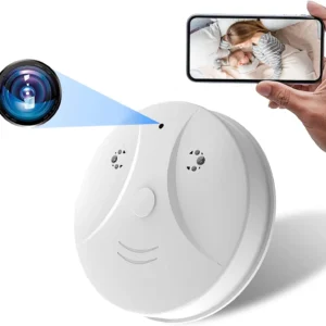 Hidden Camera Smoke Detector 4K WiFi Mini Wireless Camera HD 1080P Small Camera Night Vision and Motion Detection Spy Camera for Home Security Nanny Cams